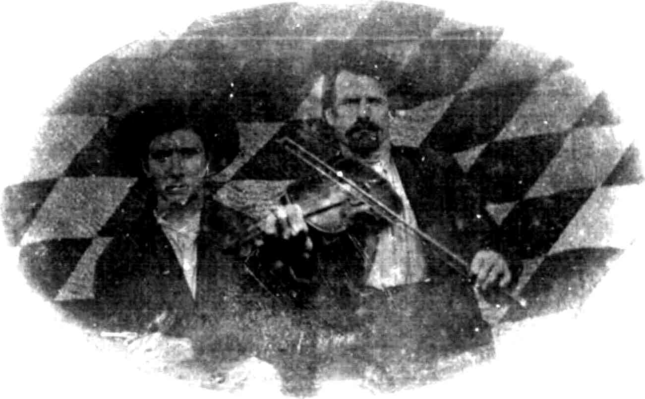 Little Aaron Adkins pictured playing the fiddle.></A></center><P><CENTER> <H2>